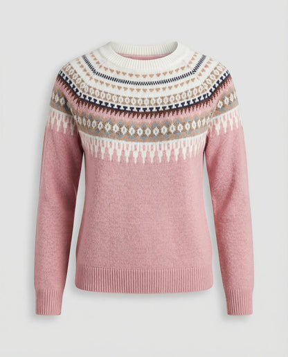 Damen Strickpullover Boho Warm