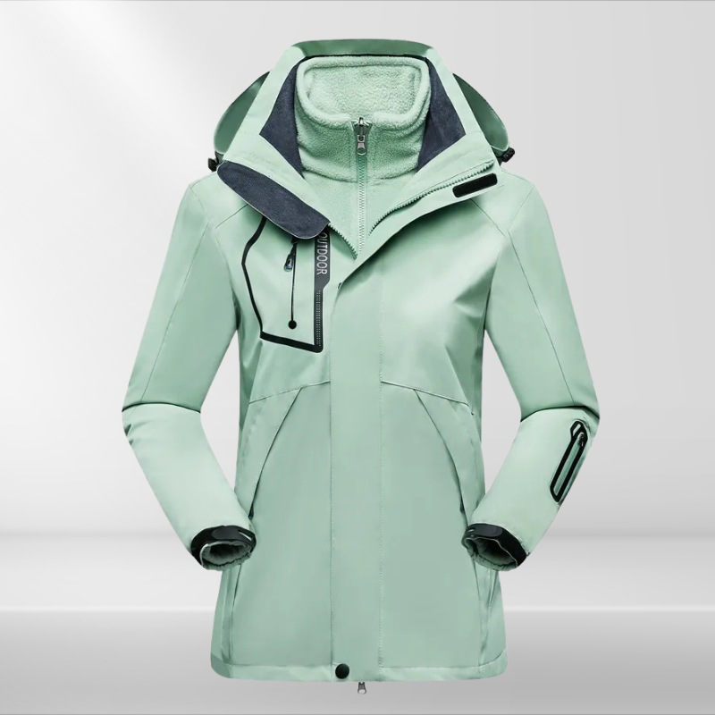Eveloria Damen 3-in-1 Wetterschutzjacke