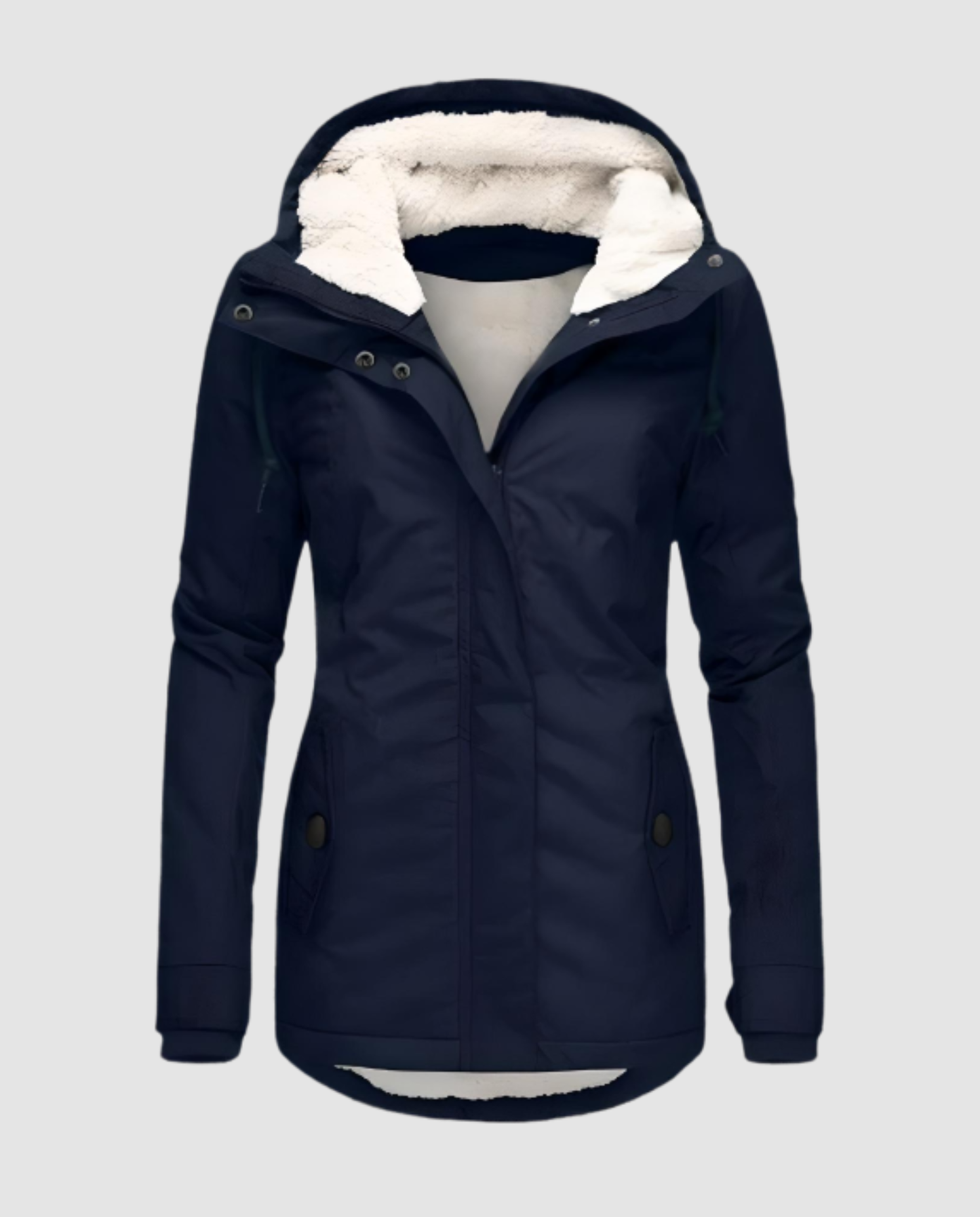 Damen Winterjacke Lang Gefüttert