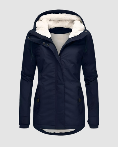 Damen Winterjacke Lang Gefüttert
