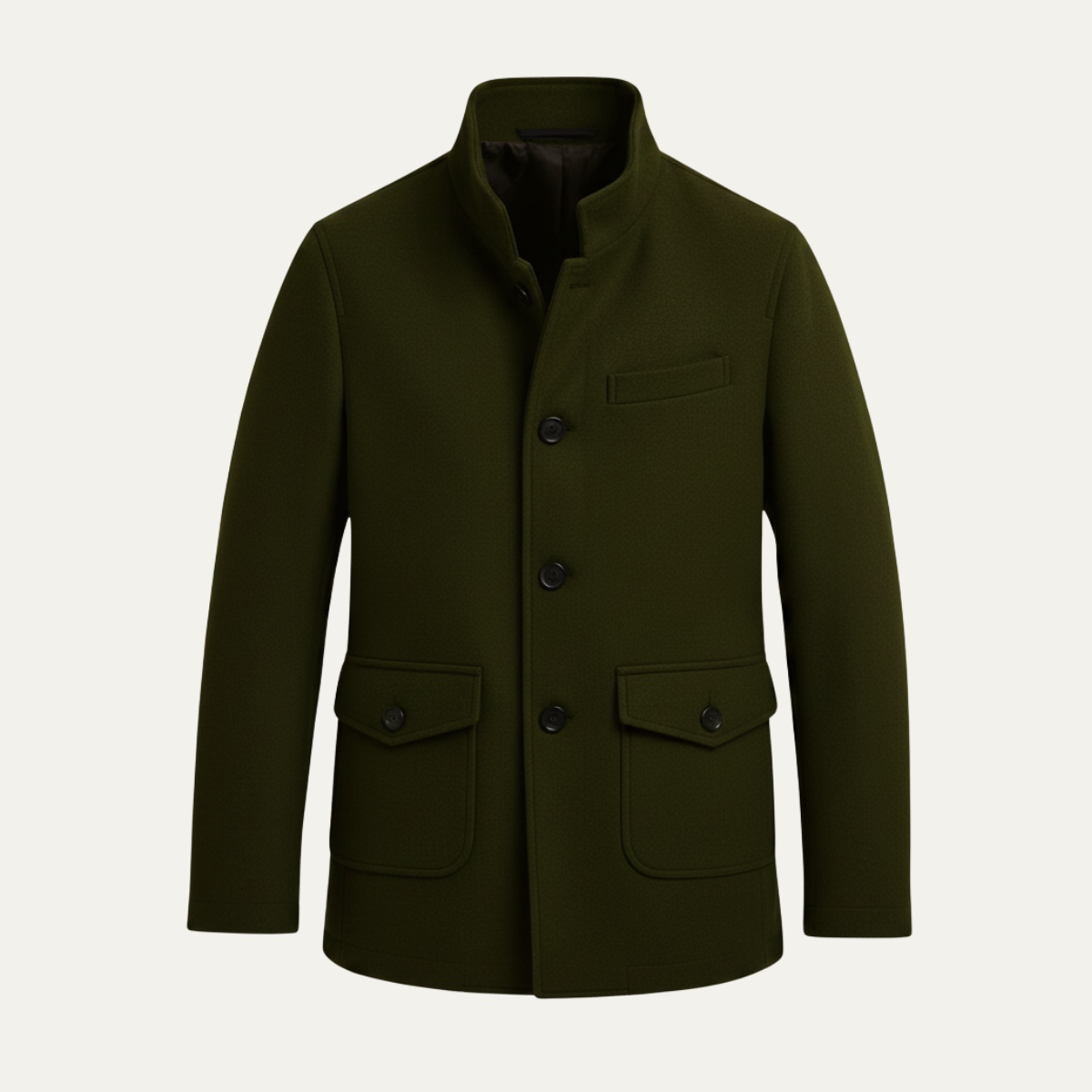 Herren Wollmantel Elegantes Design