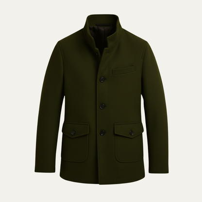 Herren Wollmantel Elegantes Design