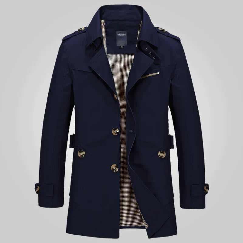 Eveloria Damen Trenchcoat Elegantes Design Beige