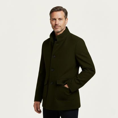 Herren Wollmantel Elegantes Design