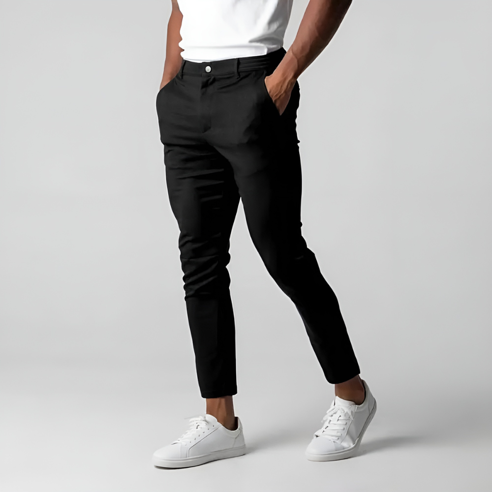 Herren Slim Fit Hosen Business Casual