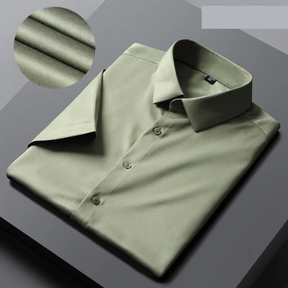 Eveloria Herren Bügelfreies Kurzarmhemd Business Style - Eveloria