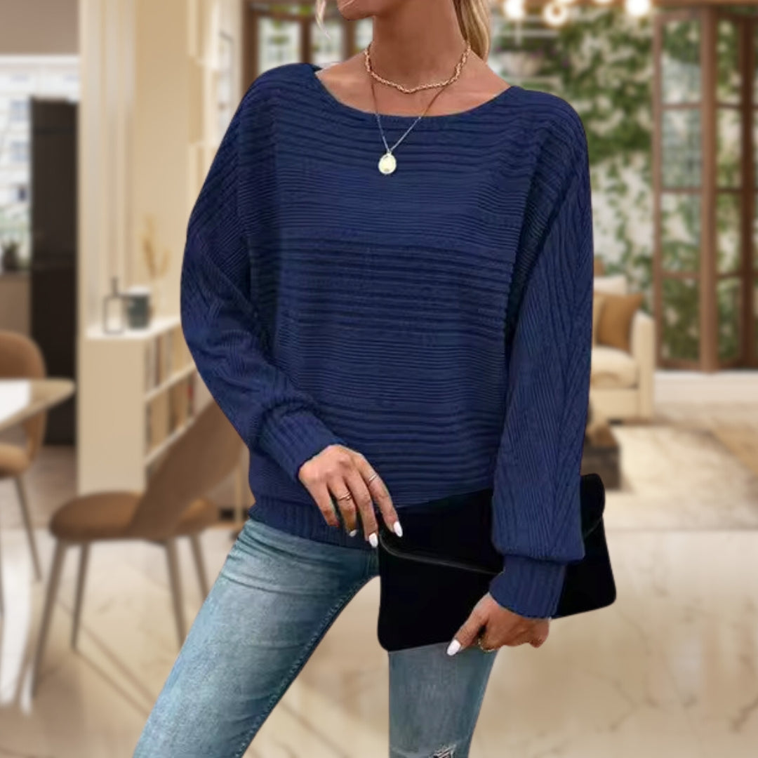 Damen Bequemer warmer Pullover - Eveloria