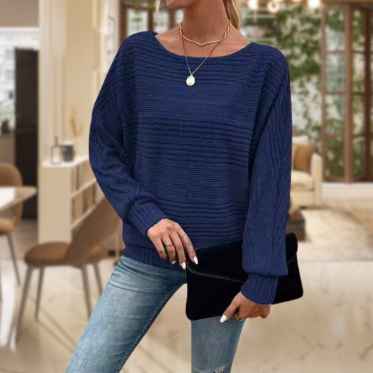 Damen Bequemer warmer Pullover - Eveloria