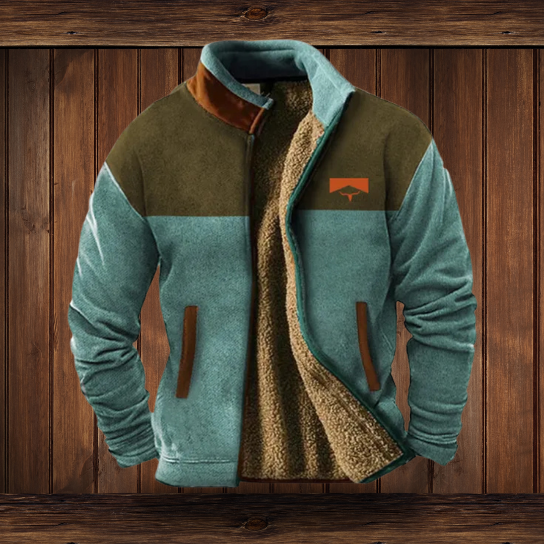Herren Fleecejacke Leicht Warm 3D-Print