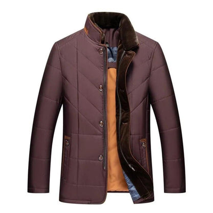 Eveloria Herren Kragenmantel Bequem