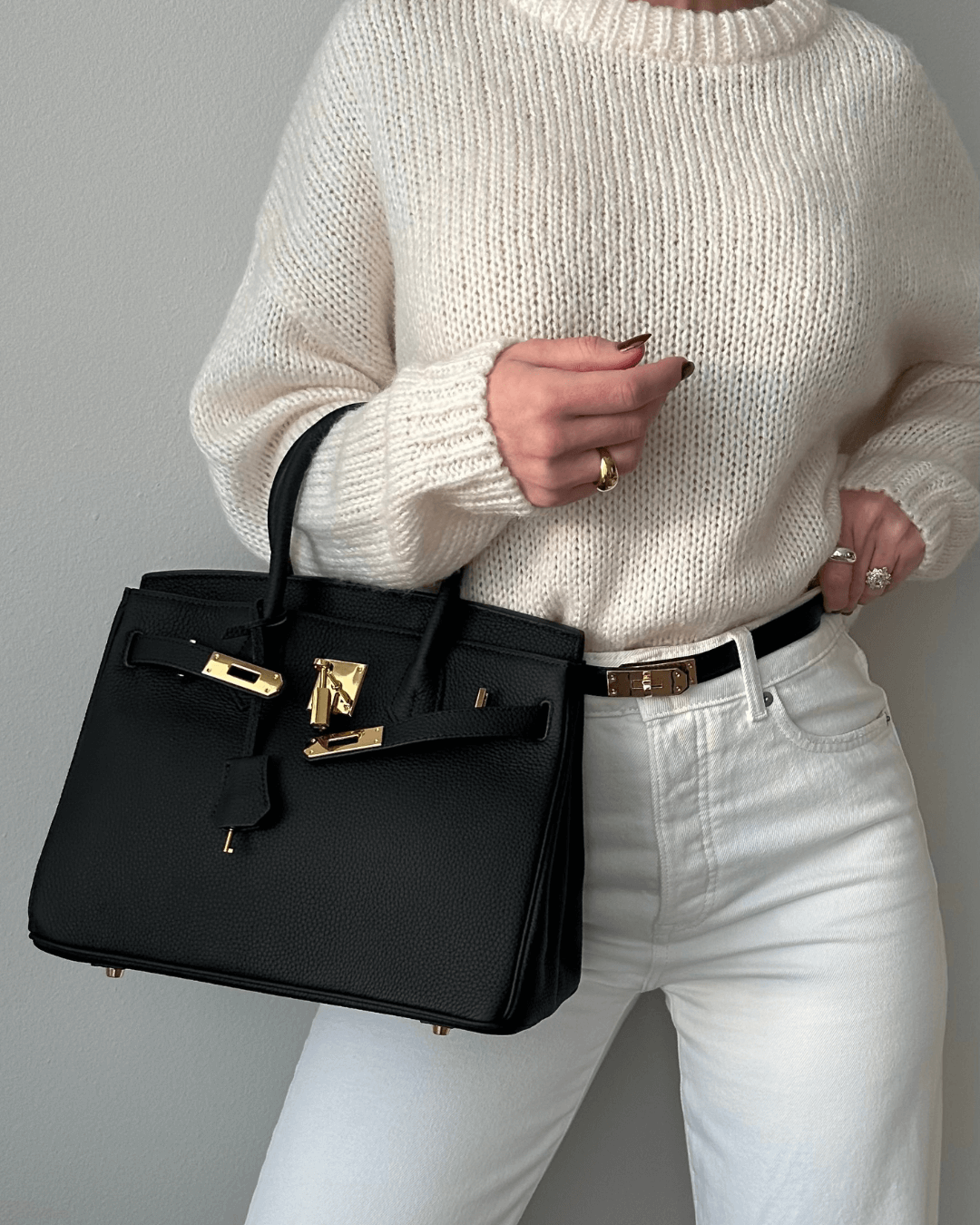 Damen Lederhandtasche Groß