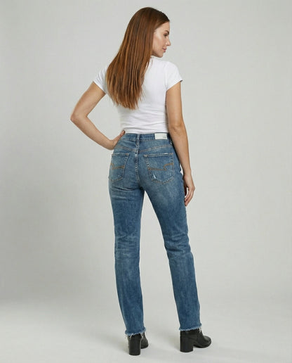 Damen Jeans Lockere Streetwear