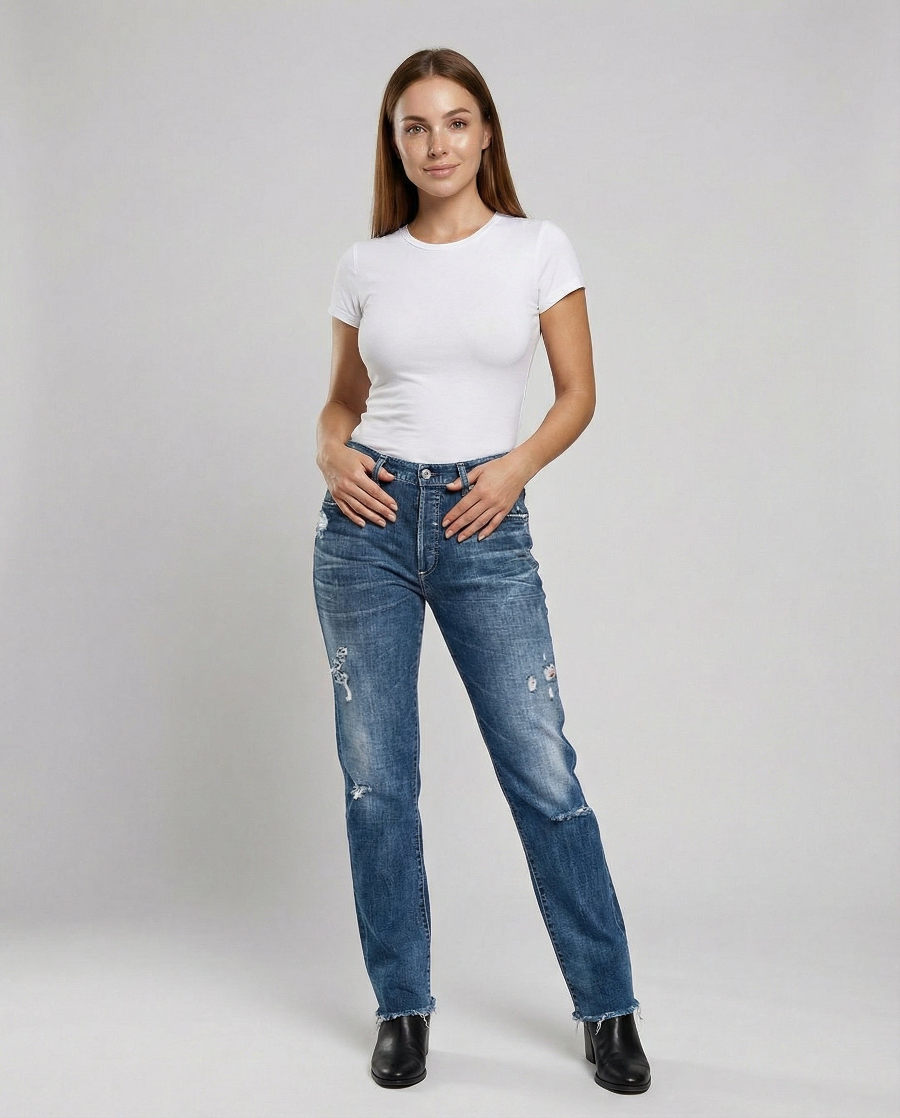 Damen Jeans Lockere Streetwear - Eveloria
