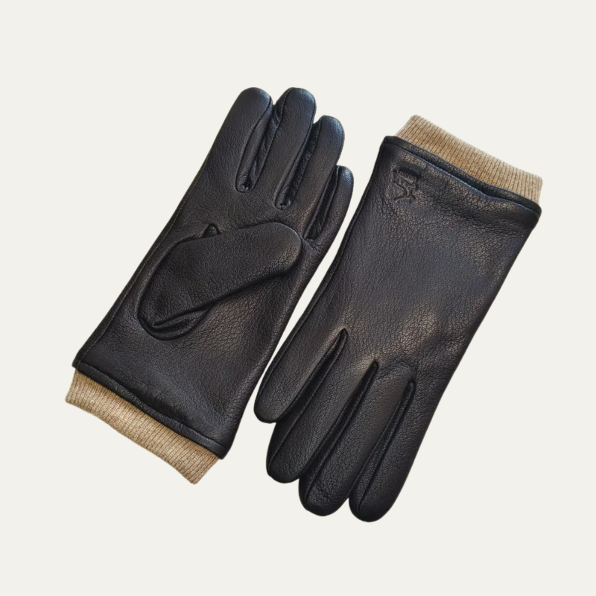 Herren Winterhandschuhe Warm Komfortabel Schwarz - Eveloria