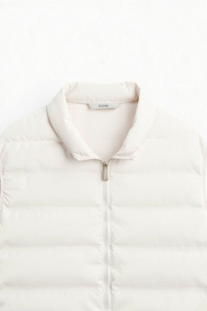 Leichte Damen Steppweste Minimalistisch Wärme Beige
