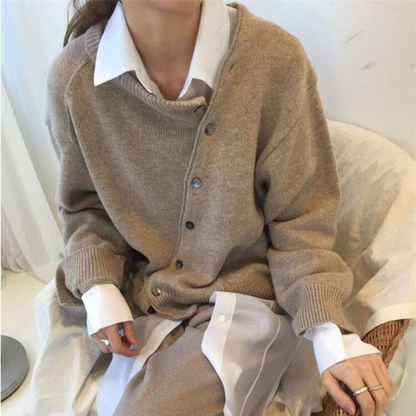 Eveloria Damen Cardigan Wickelwarm