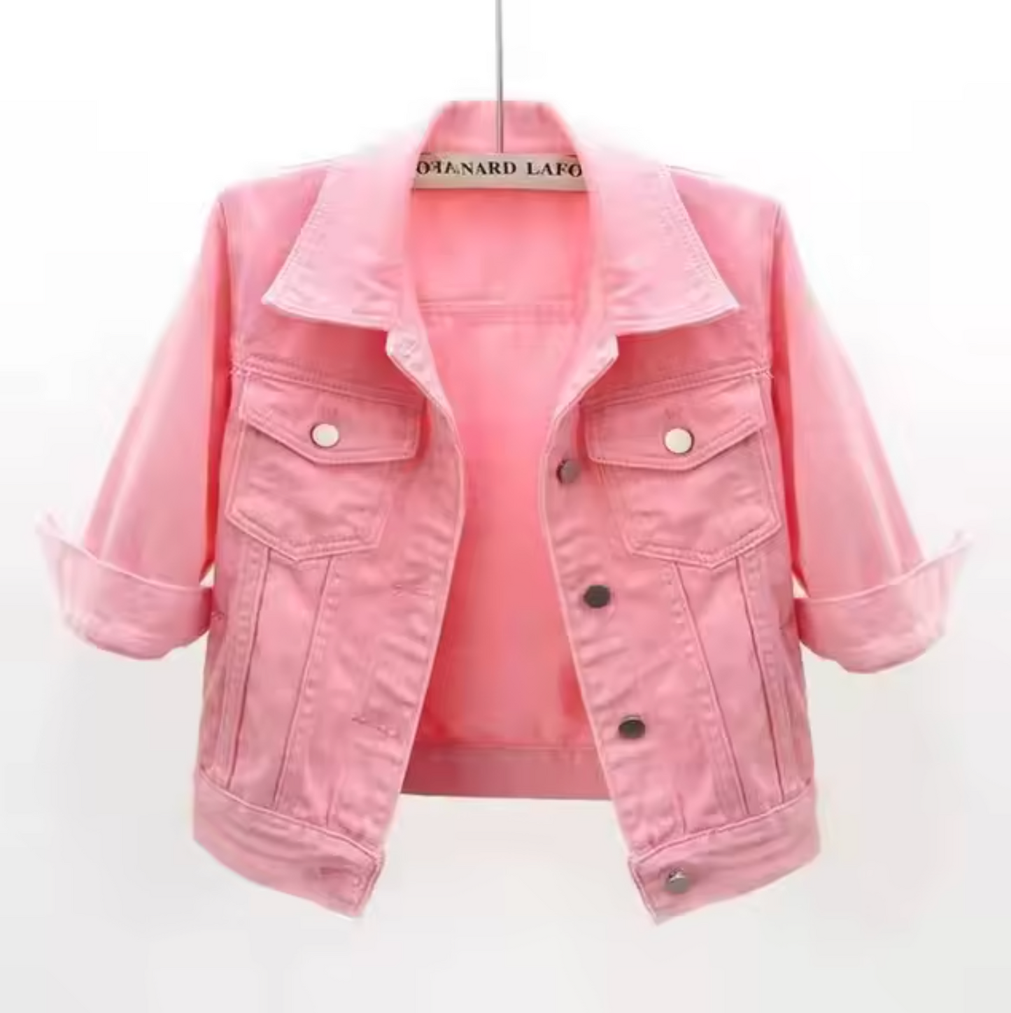 Eveloria Damen Jeansjacke Bunt
