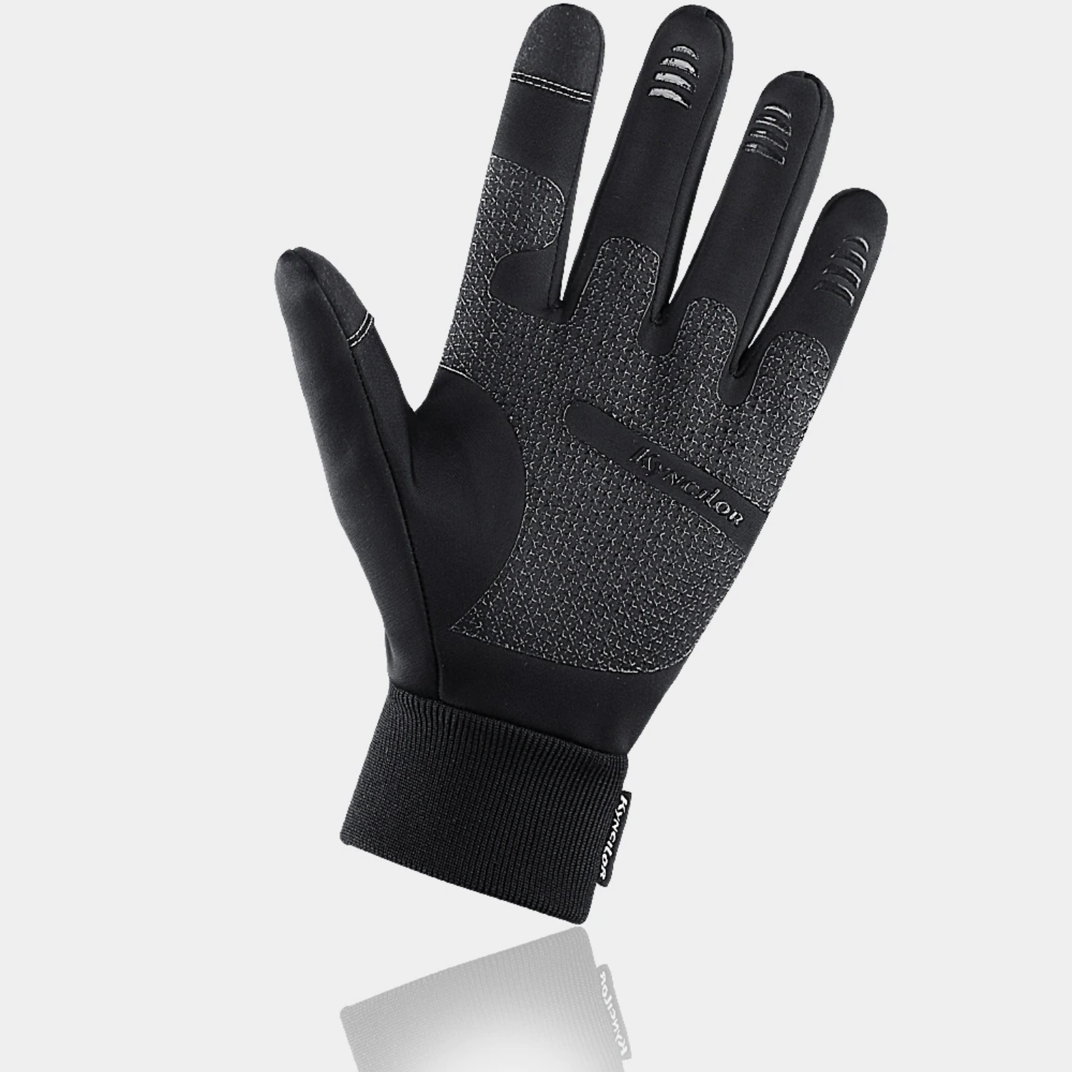 Eveloria Herren Thermohandschuhe Wasserfest Touch Funktion Schwarz - Eveloria