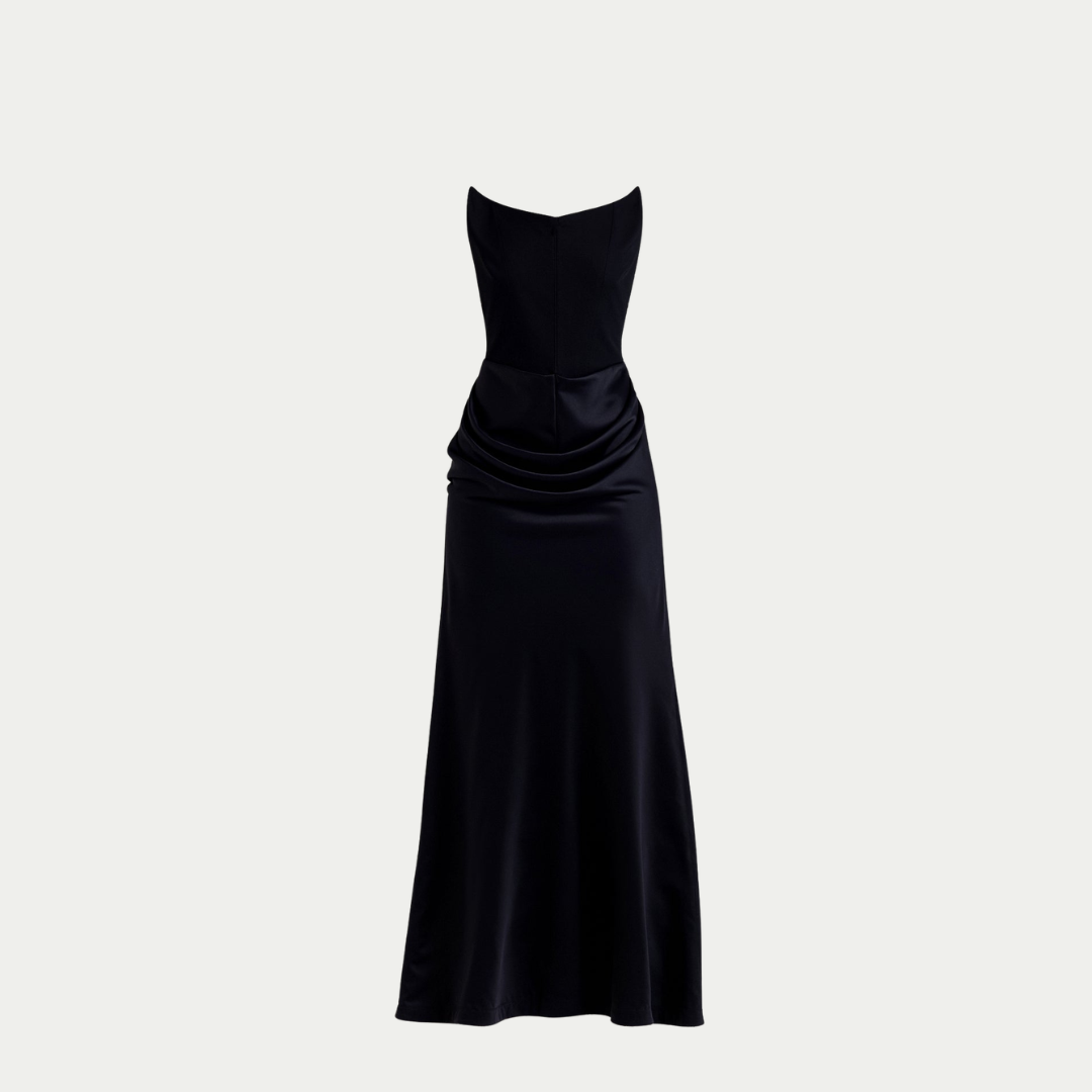 Damen Maxikleid Hochzeitsgast Säulenkleid