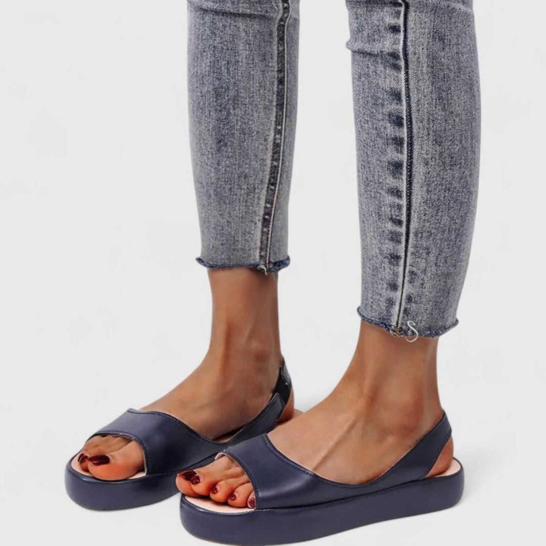 Elsa Damen Plattform Slingback Sandalen