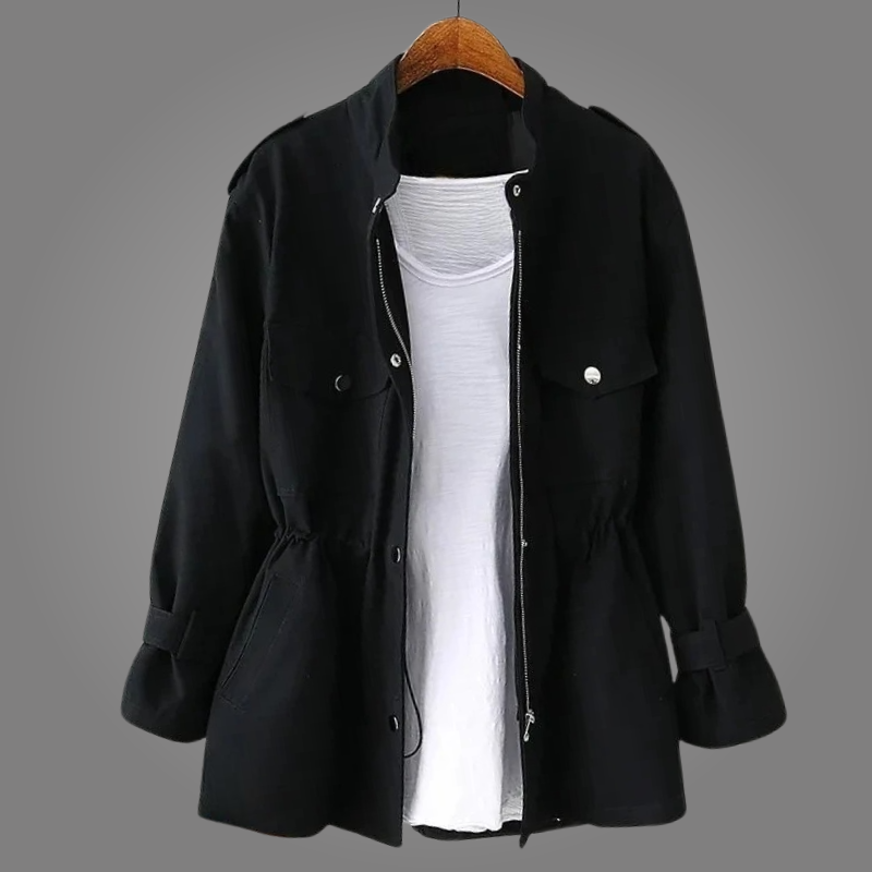 Damen Übergangsjacke Moderner Utility-Schnitt Vielseitig
