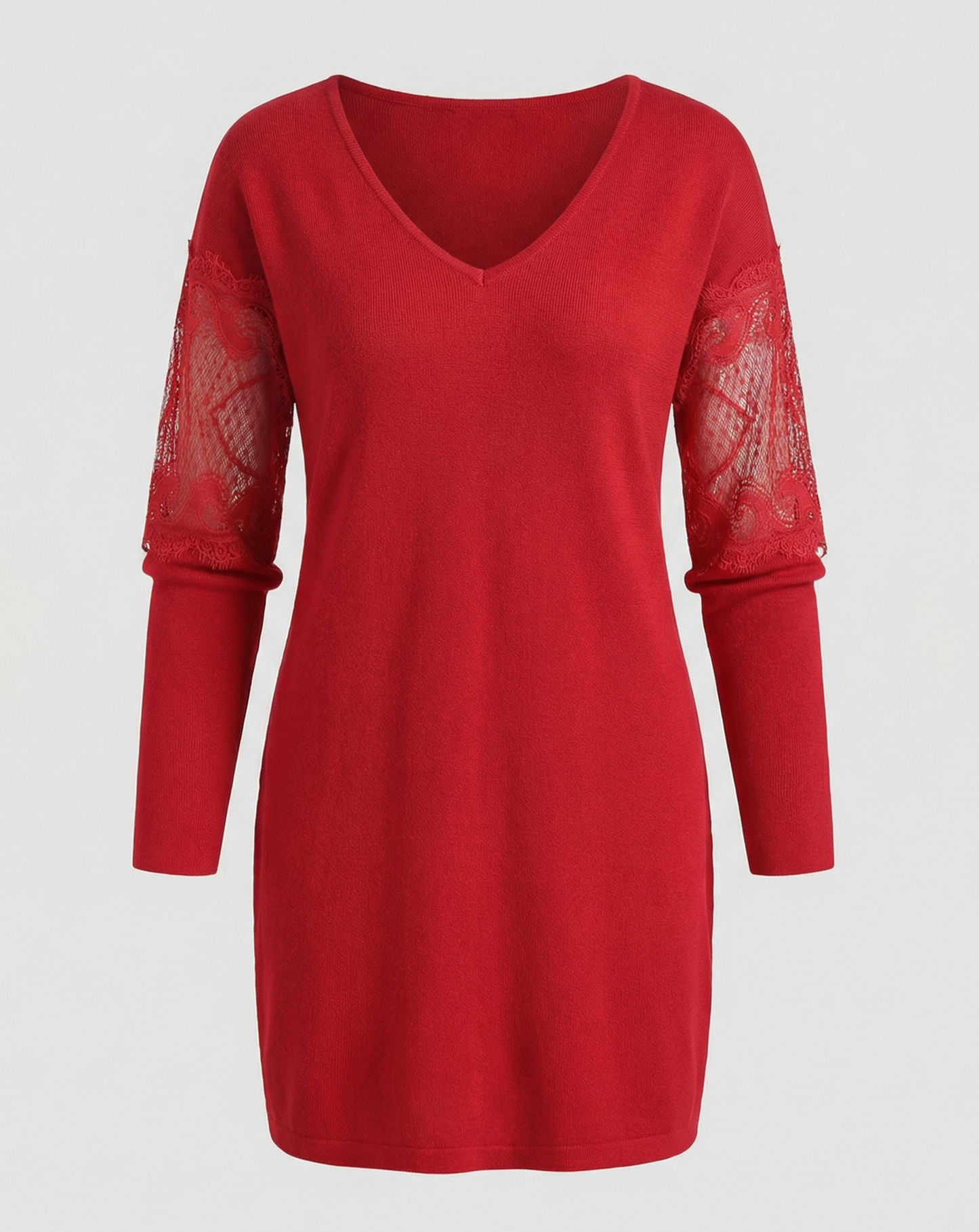 es Damen Midikleid Blumenmuster Mesh
