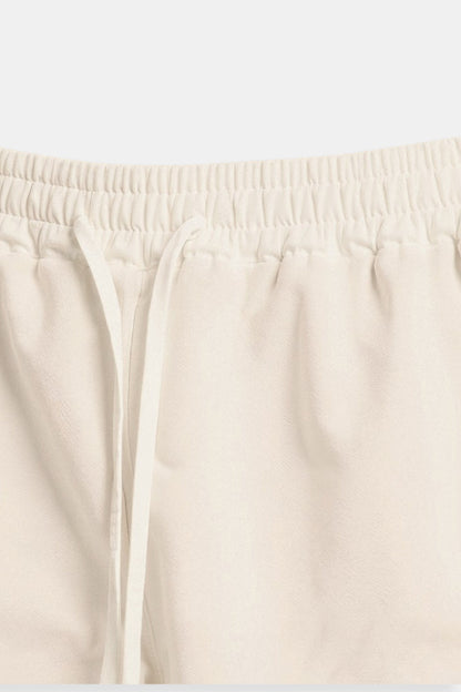Herren Shorts Beige Kordelzug Komfort