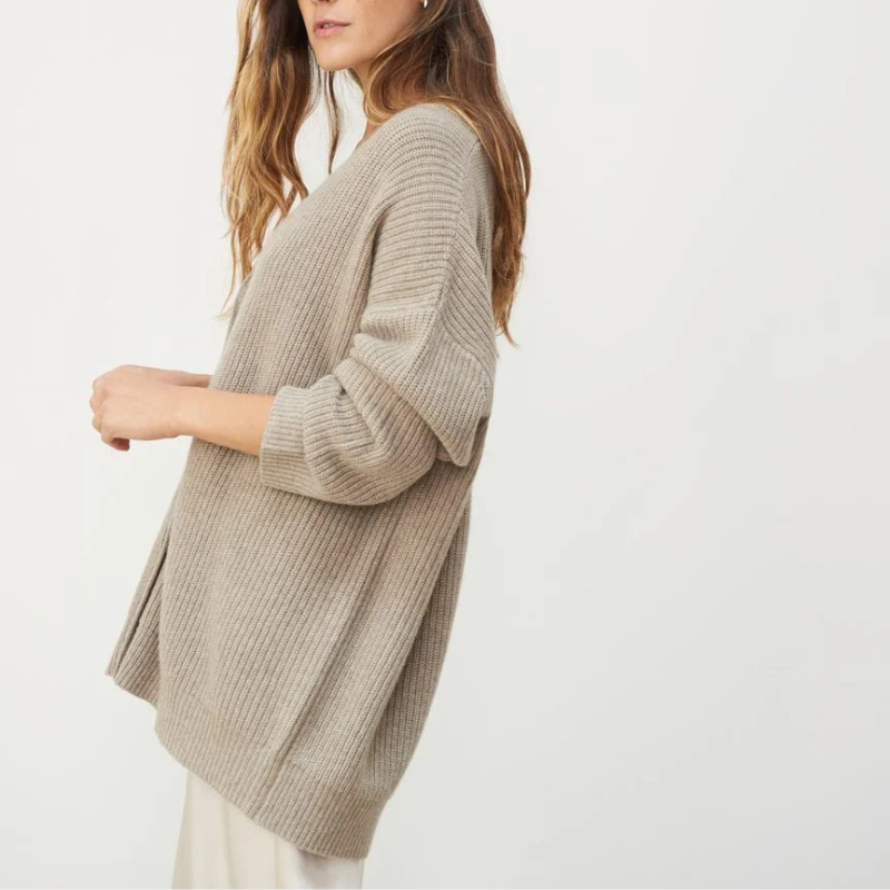 Eveloria Damen Cardigan Zopfmuster Fein