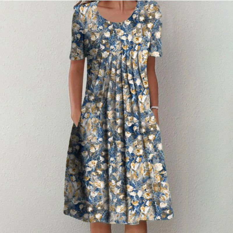 Eveloria Damen Baumwollkleid Elegant