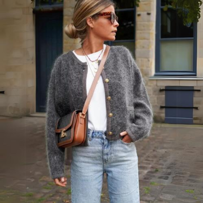 Eveloria Damen Strickjacke Warm