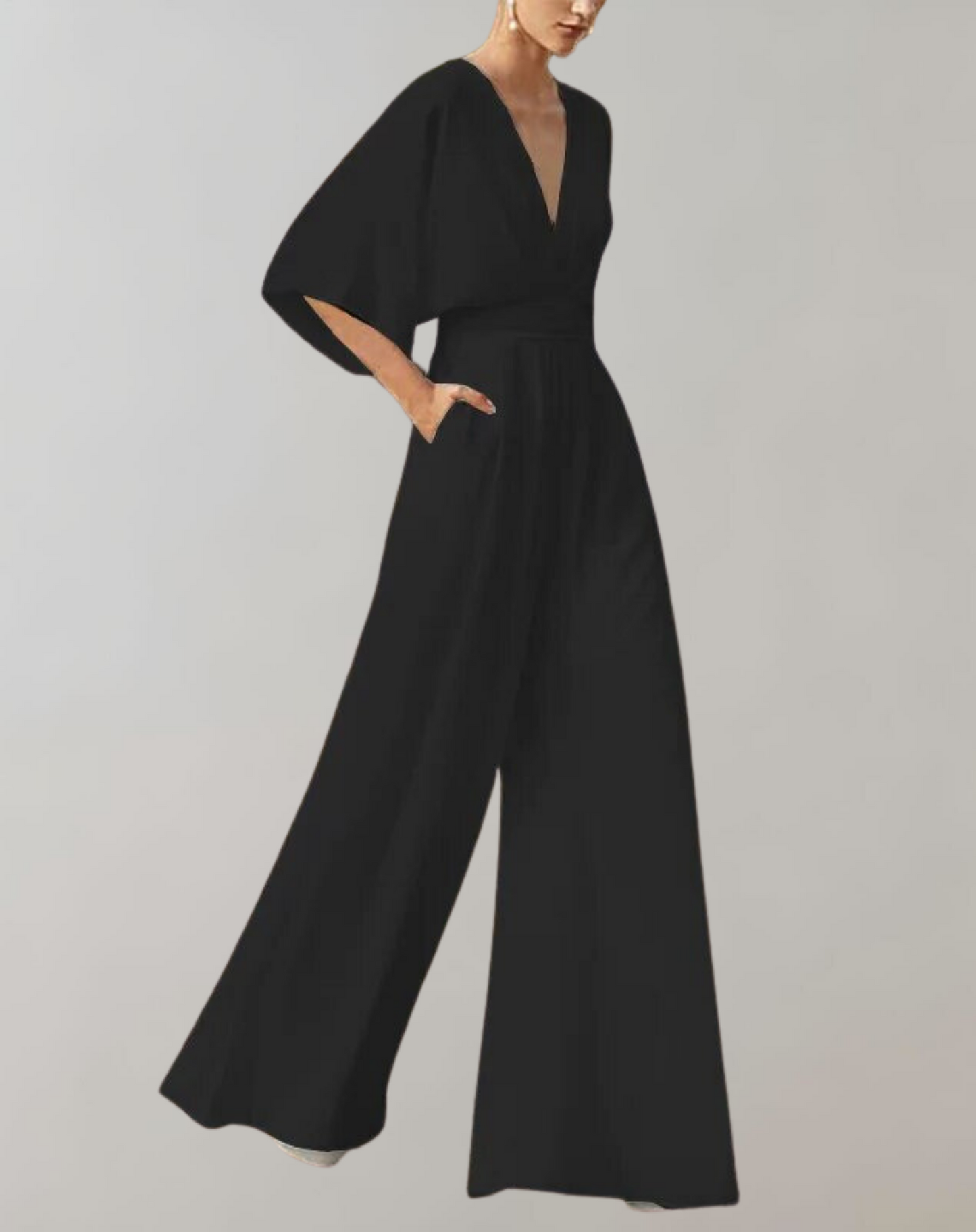 Eveloria Damen Overall Weites Bein Leichter Stoff