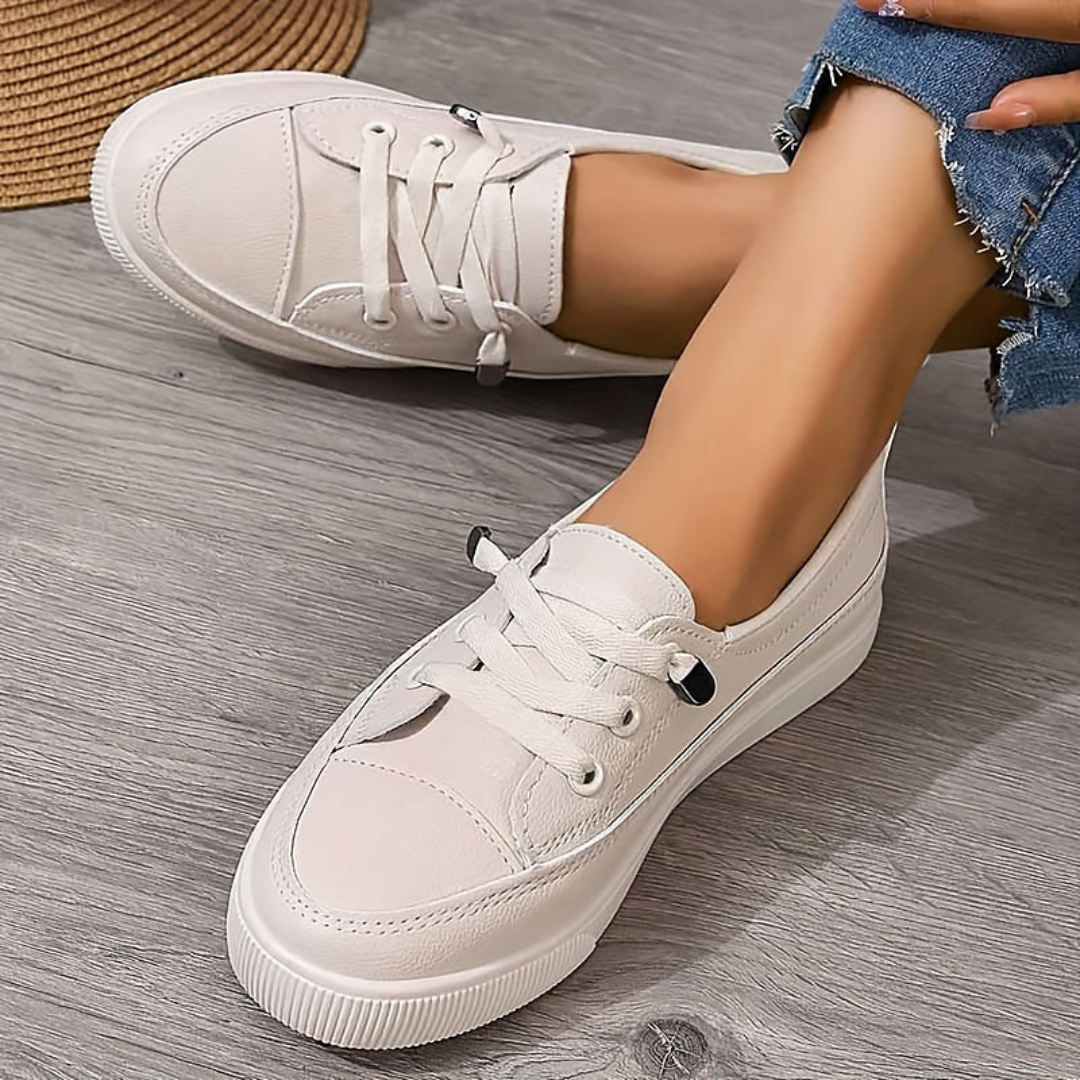 Damen Minimalistische Schnürsneaker