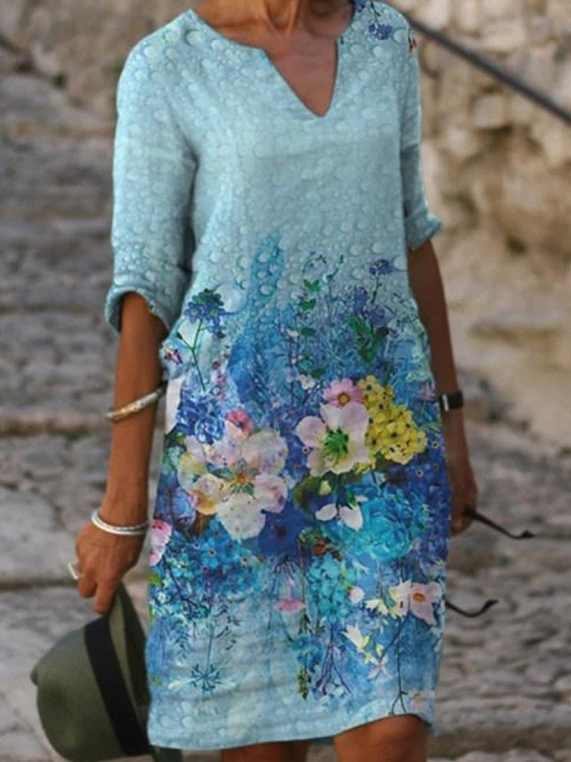 Eveloria Damenkleid Blumenmuster