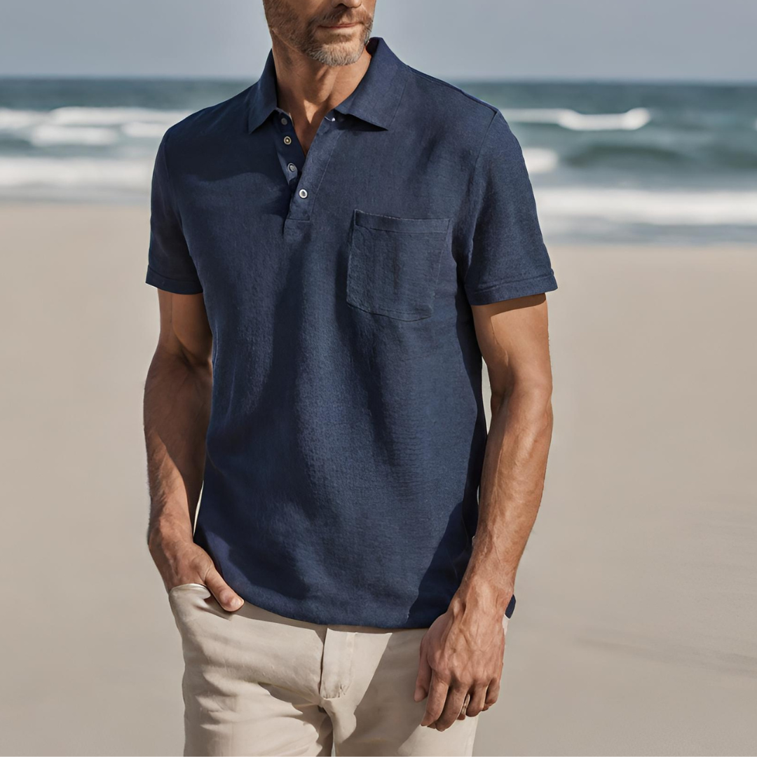 Eveloria Herren Poloshirt Qualität Weiß