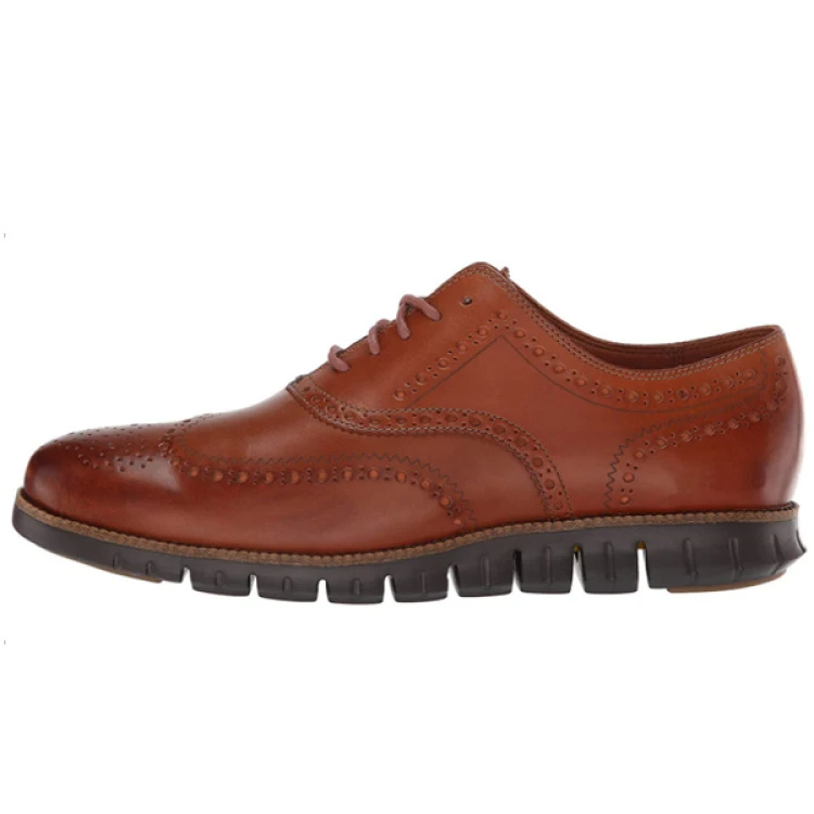 Herren Brogue-Schnürschuhe Flügelspitze