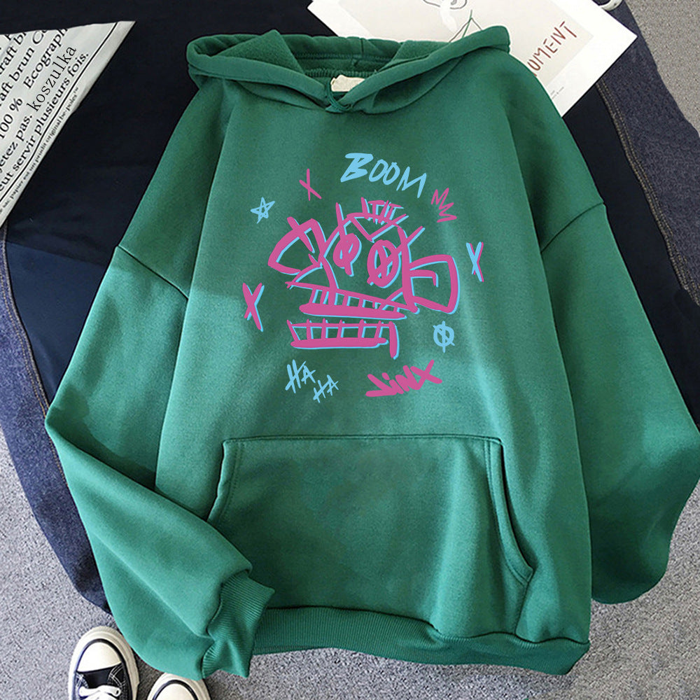 Eveloria Damen Hoodie Harajuku Stil Jinx Ekko