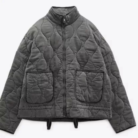 Damen Steppjacke Gefüttert Warm Figurbetont