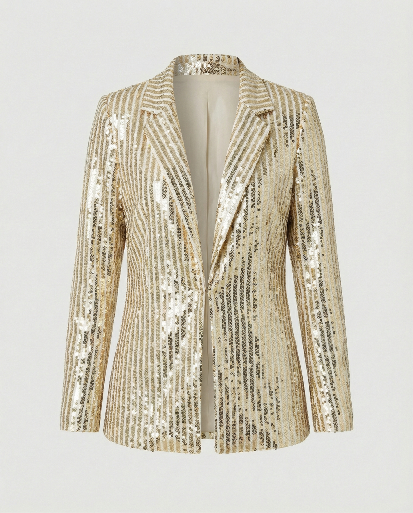 Damen Blazer Pailletten Glamour