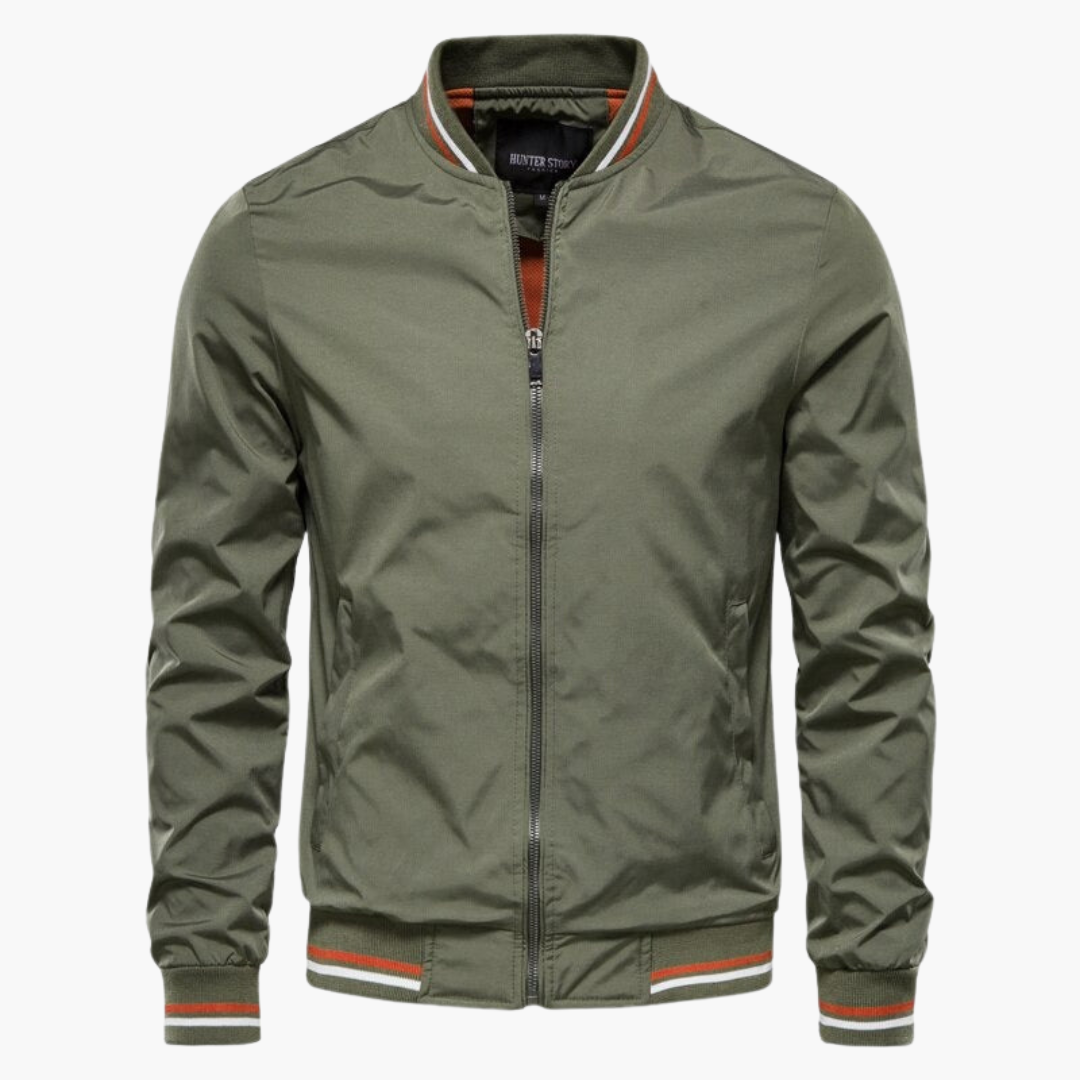 Herren Bomberjacke Reißverschluss Winterjacke
