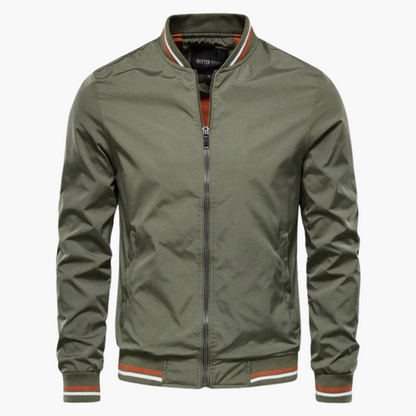 Herren Bomberjacke Reißverschluss Winterjacke