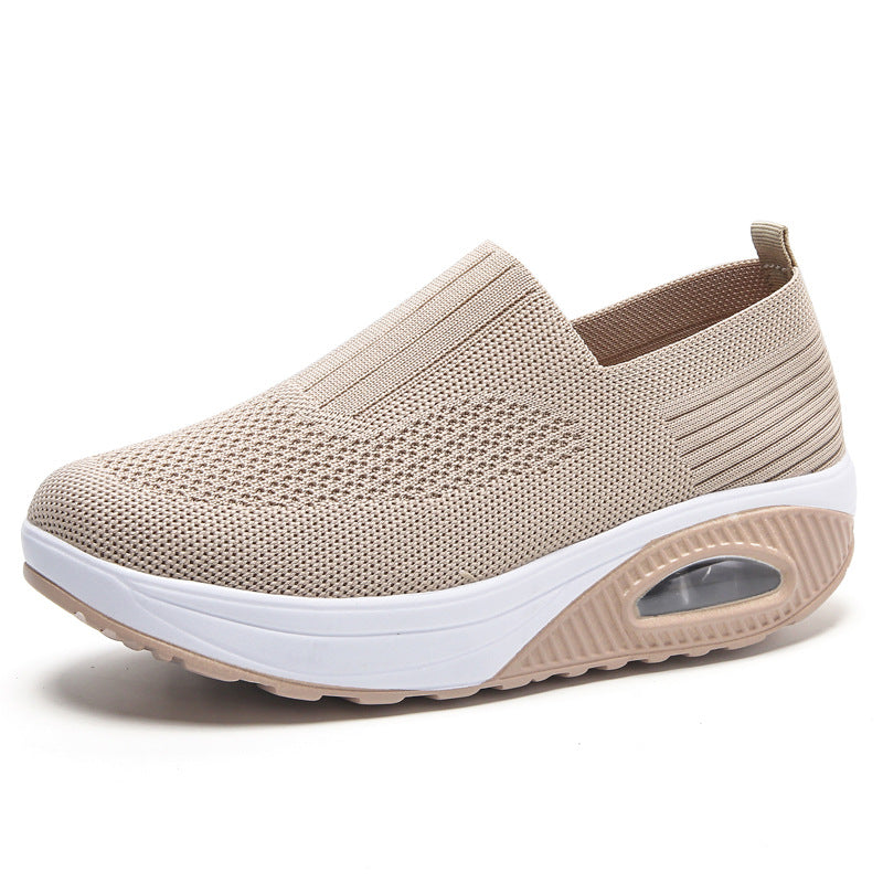 Damen Orthopädische Sneaker Atmungsaktives Material Schwarz - Eveloria