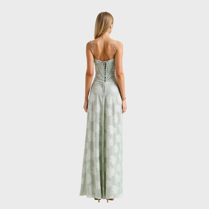 Damen Hochzeitsgastkleid Bustier Maxikleid