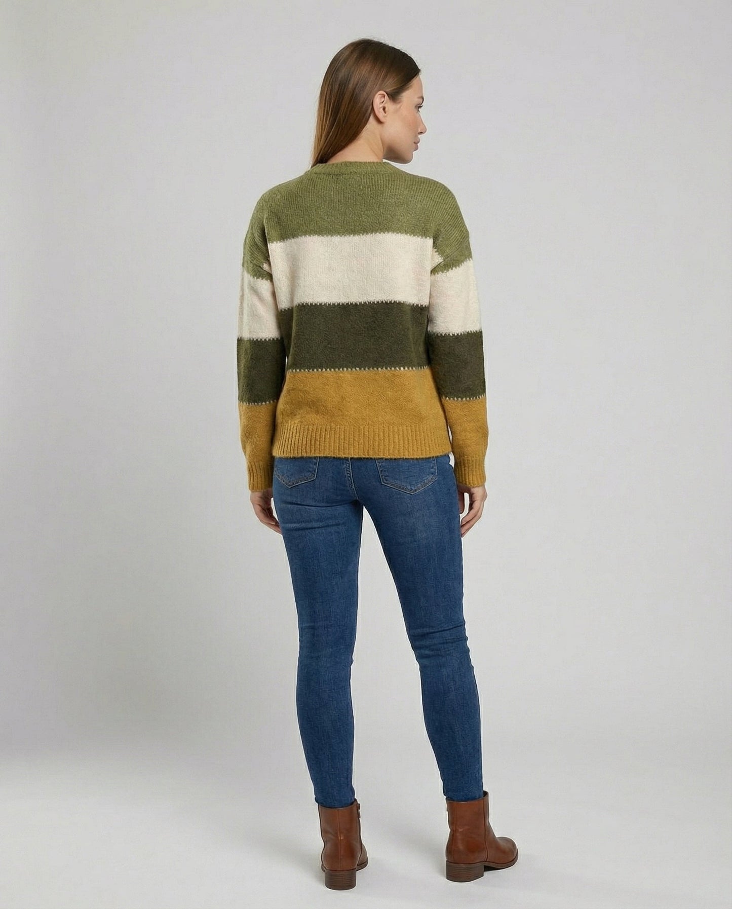 Damen Sweatshirt Gestreift Eveloria