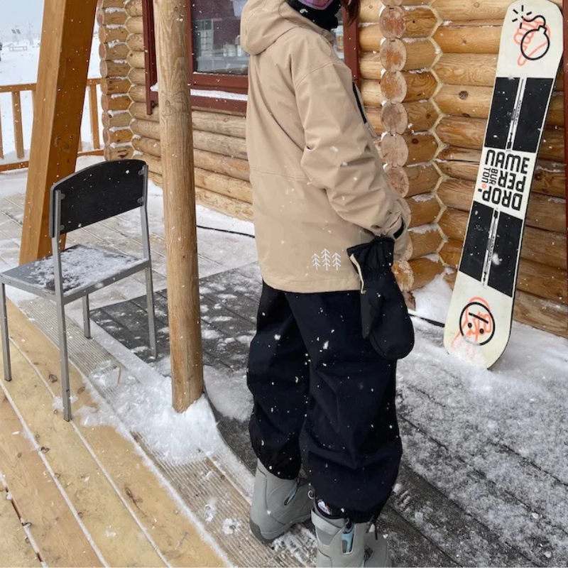 Eveloria Damen Ski- und Snowboardhose Warm Baggy