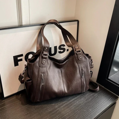 Damen Große Handtasche Leder Mit Schultergurt