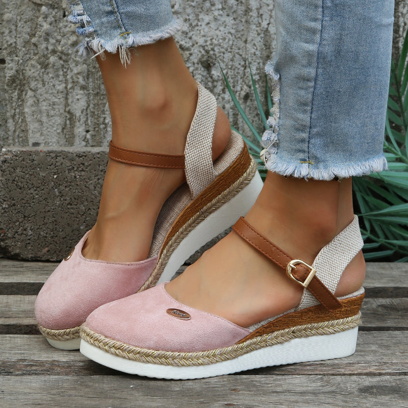 Eveloria Damen Orthopädische Espadrilles Braun