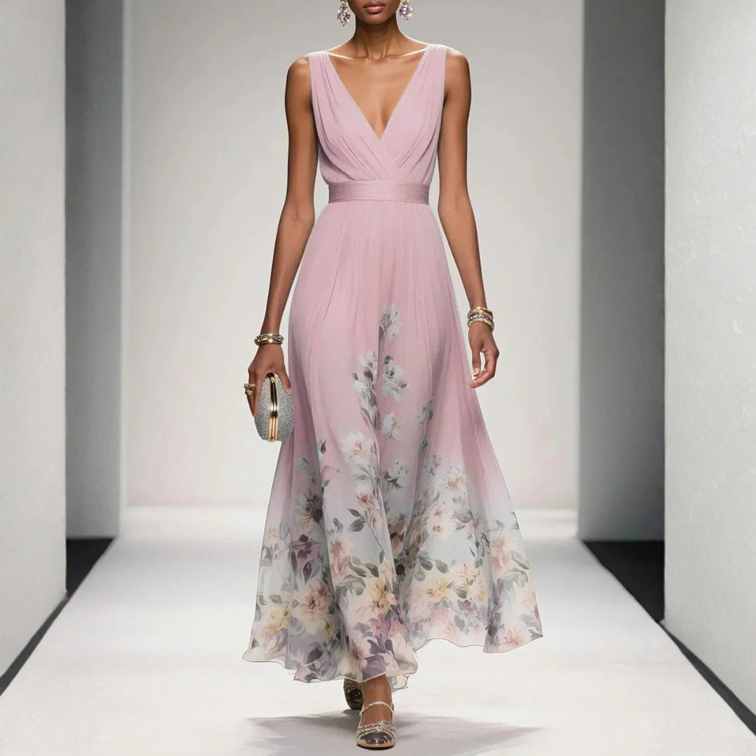 Damen Blumenmuster Kleid Hochzeitsgäste