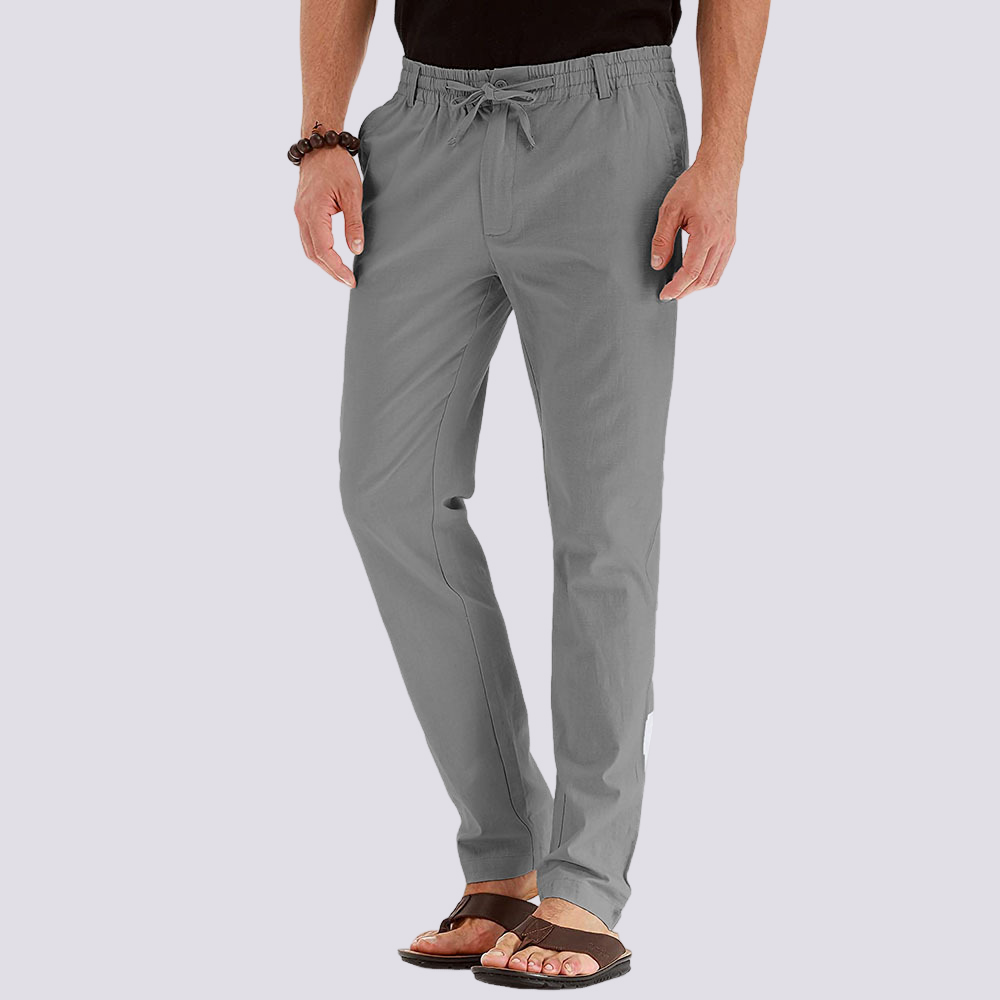 Herren Cargo Freizeithose Leicht Flexibler Bund Beige