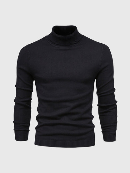 Herren Rollkragenpullover Baumwolle Elegantes Strickdesign