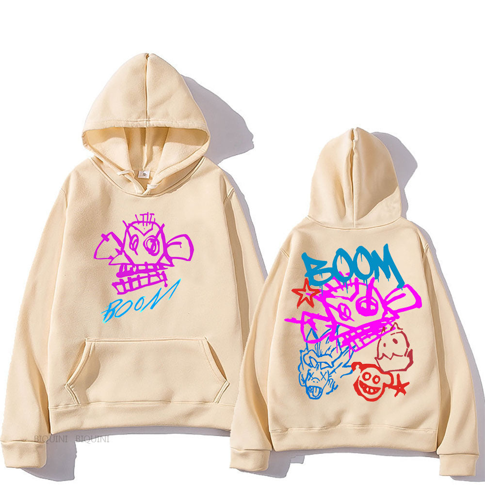 Eveloria Damen Langarm-Hoodie Arcane Jinx Cartoon